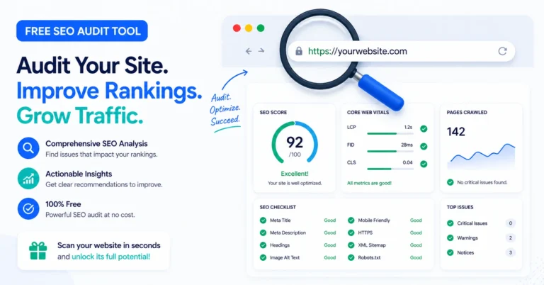 The Free SEO Audit Tool: Instantly Check Your Website’s Health (2026 Guide)