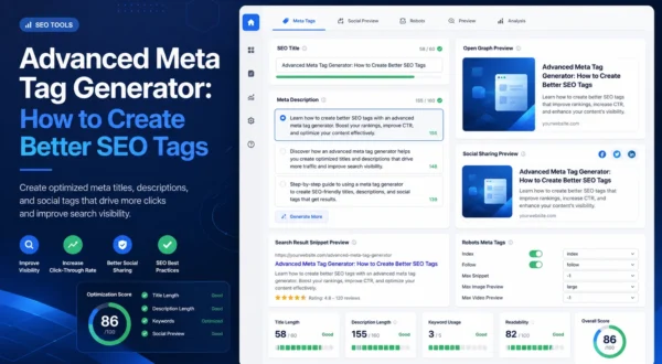 Advanced Meta Tag Generator: How to Create Better SEO Tags