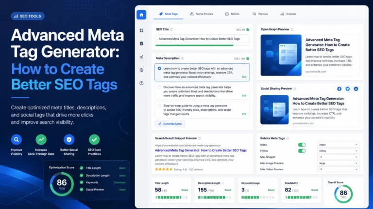 Advanced Meta Tag Generator: How to Create Better SEO Tags